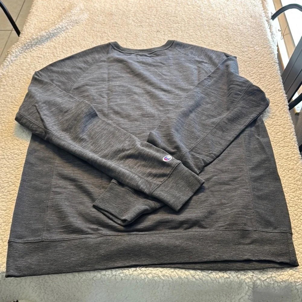 Vintage Champion Gray Crewneck Sweater Soft Cotton Classic